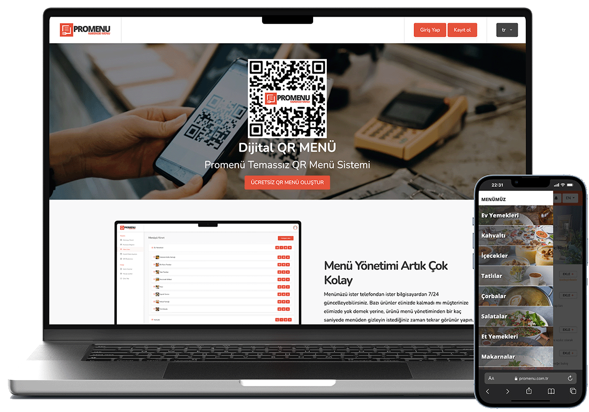 Promenü Mockup